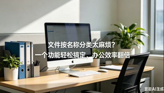 文件按名称分类太麻烦？一个功能轻松搞定，办公效率翻倍